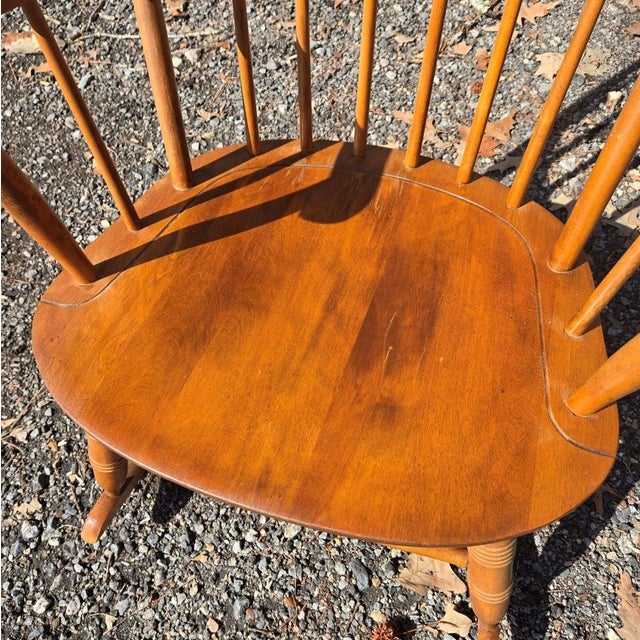 Nichols & Stone Late 20th Century Solid Wood Nichols and Stone Rocking Chair For Sale - Image 4 of 17