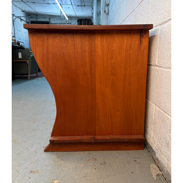 Sculpted Mid 20th Century Live-Edge Walnut Sideboard For Sale - Image 4 of 16
