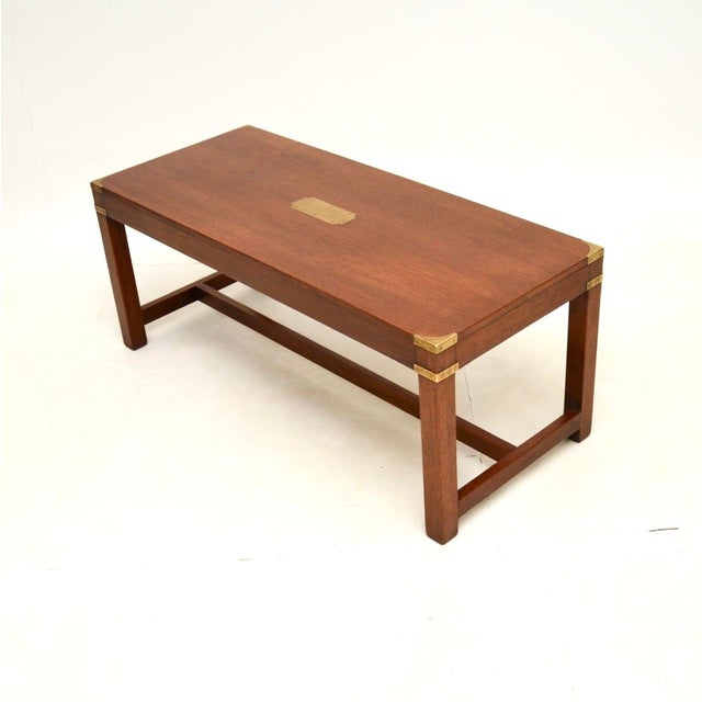 Vintage Military Campaign Coffee Table, 1930s For Sale - Image 4 of 8