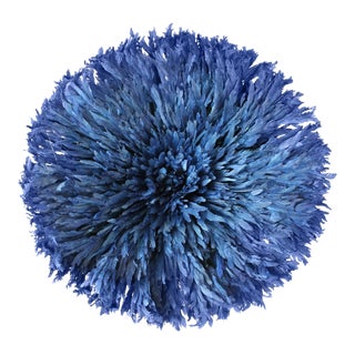 African Indigo Blue Juju Hat For Sale