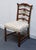 VINTAGE ANTIQUE Solid Mahogany Traditional Duncan Phyfe Style Ladderback Dining Side Chair 37.5" High 20" Wide 23" Deep...