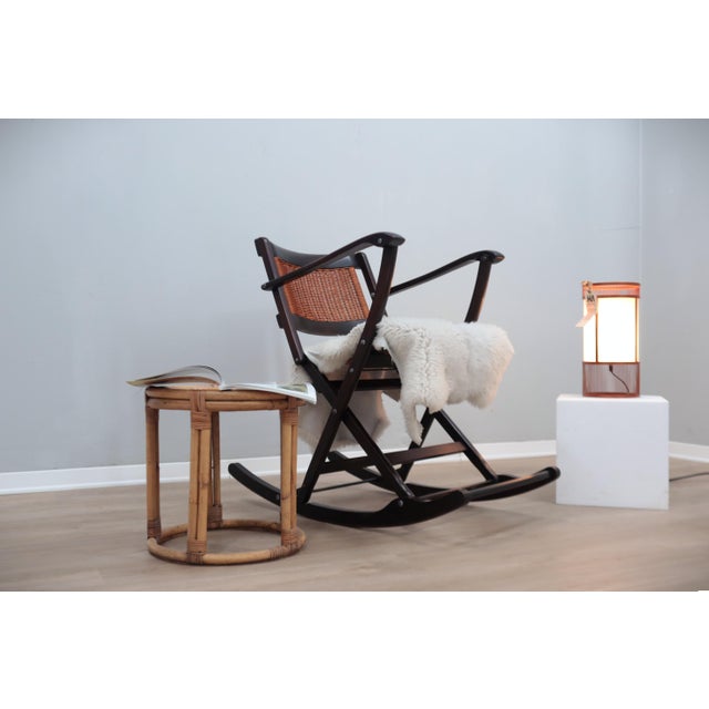 Mid-Century Folding Rocking Chairs from Fratelli Reguitti, 1950s For Sale - Image 10 of 12