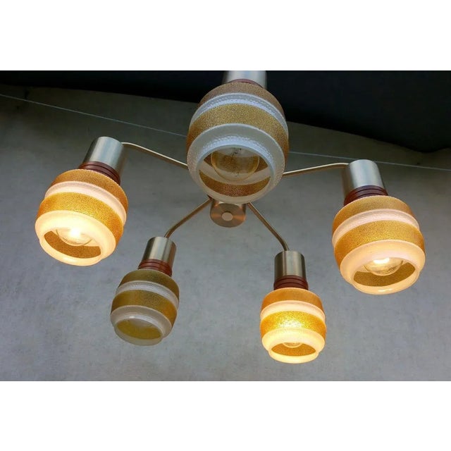 Goldenrod Vintage Chandelier from AKA For Sale - Image 8 of 16