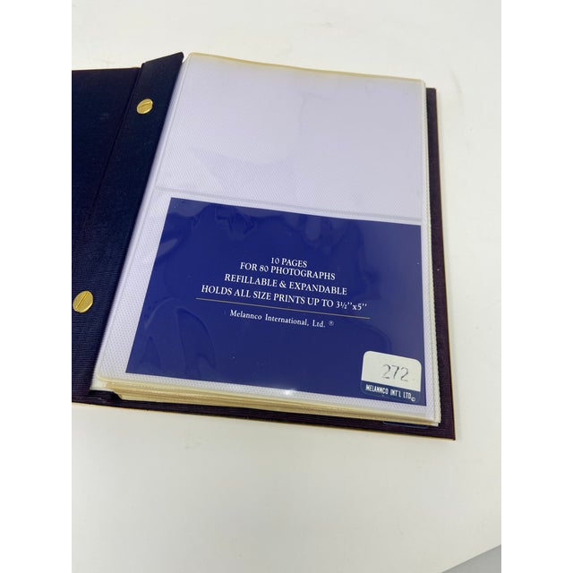 Metal Postmodern Melannco Int’l LTD Chrome and Brass Picture Album For Sale - Image 7 of 8