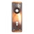 Vintage 5.75 In. Japanned Brass Passage Door Back Plate For Sale