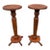 Pair of Antique Quarter-Sawn Pedestal / Plant Stands For Sale
