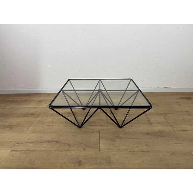 Alanda Square Iron and Glass Coffee Table by Paolo Piva for B&B Italia, 1970s For Sale - Image 9 of 9