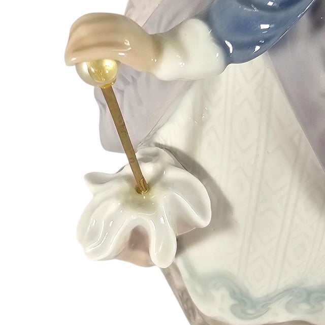 Lladro #5212 Evita Girls With Parasols Spanish Porcelain Figurine 7" For Sale - Image 9 of 15