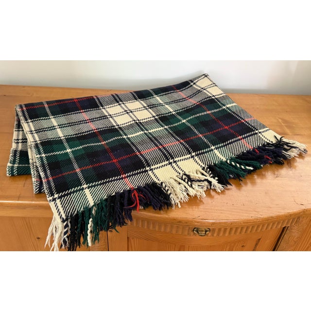 1970s Scottish Tartan Plaid Blanket, Ralph Lauren Style For Sale - Image 5 of 6
