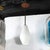 Mid-Century Modern Frosted Glass & Walnut Pendant Chandelier With Brass Fittings For Sale - Image 14 of 17
