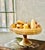 Vintage Mid-Century Mexican Banded Carved Onyx Stone Pedestal Bowl, Centerpiece Filled With 12 Assorted Onyx Fruit....