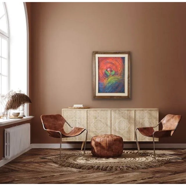 Tannour - Acrylic Abstract Expressionist Painting by Egyptian Artist Mohamed Khedr For Sale - Image 4 of 10