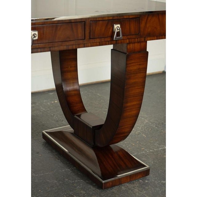 Art Deco Office Double Sided Drawers Desk from Theodore Alexander For Sale - Image 10 of 18