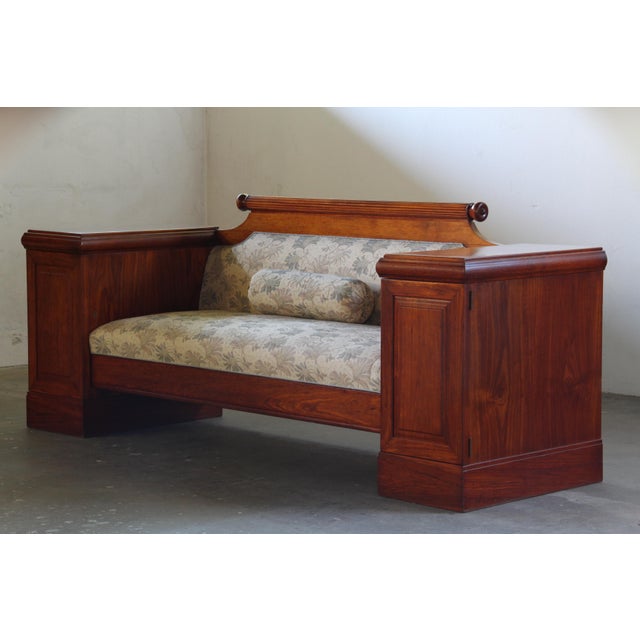 Brown Empire Danish Oak Sofa, 1800s For Sale - Image 8 of 18