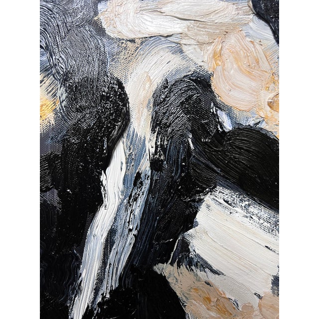 2020s "All of Me" Contemporary Art Monochromatic Original Abstract Expressionist Oil Painting by Monica Shulman For Sale - Image 5 of 5