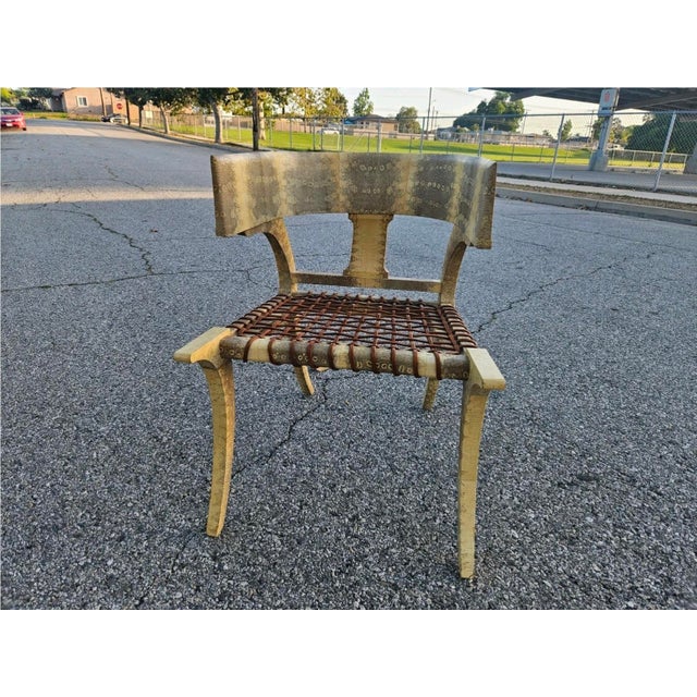 Introducing the stunning KLISMOS Lizard SKIN Leather Chair Scala, exotic piece of furniture that is sure to make a...