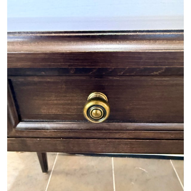2020s Ethan Allen Custom Writing Desk in Nightfall Finish For Sale - Image 5 of 7