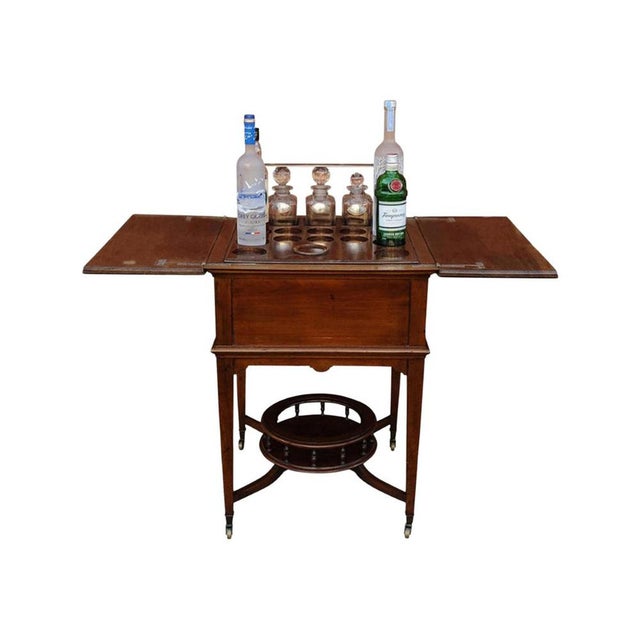 1920s Vintage Elevette Drinks Cabinet in Mahogany from Aspreys, 1920s, Set of 7 For Sale - Image 5 of 16