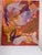 Vintage Contemporary Abstract Expressionism Diptych Original Oil Paintings, a Pair, Magenta, Orange & Plum For Sale - Image 16 of 18