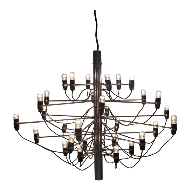 1950s Mid-Century Modern Gino Sarfatti Chandelier For Sale