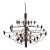 1950s Mid-Century Modern Gino Sarfatti Chandelier For Sale