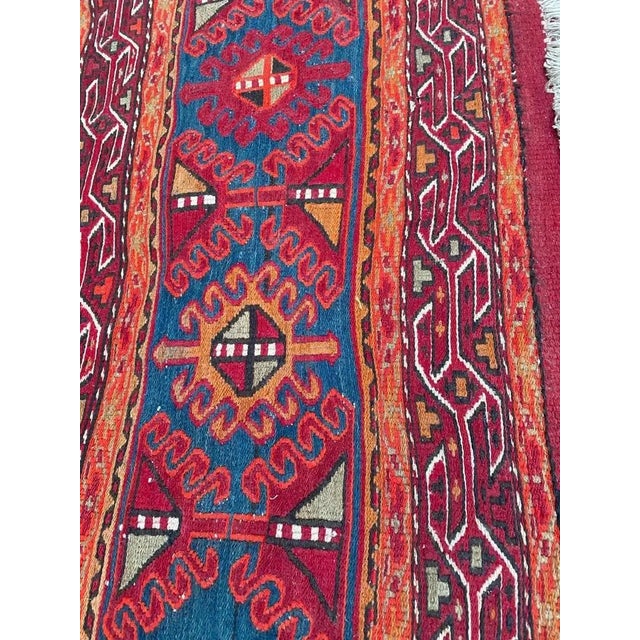 Vintage Shahsavand Soumak Kilim For Sale - Image 13 of 17