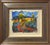 This watercolor depicts a quaint adobe structure nestled in a vibrant landscape, with a winding path leading through lush...