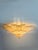 Mid-Century Modern Luxury Venetian Amber ” Leaves Graniglia” Murano Glass Flush Mount For Sale - Image 3 of 7