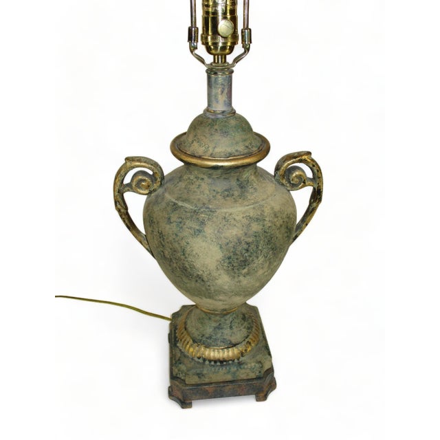 Vintage Fredric Cooper Vase / Urn Table Lamp For Sale - Image 6 of 10