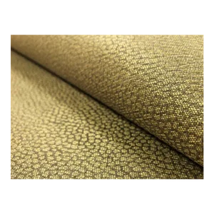 Designer MCM Mid Century Modern Water & Stain Resistant Gold Bronze Small Scale Geometric Abstract Upholstery Fabric