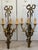 Vintage Mid-Century Louis XIV Solid Brass 3-Arm Wall Sconces W/Ribbons - Pair For Sale - Image 16 of 17