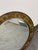 Neoclassical Gilded Metal Floral Medallion Wall Mirror, 26.5 Inches For Sale - Image 3 of 12