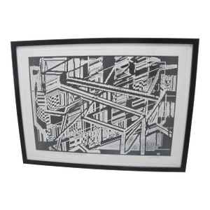 Gordon Gilkey Signed Limited Edition Engraving as the Pearl Grows in Portland