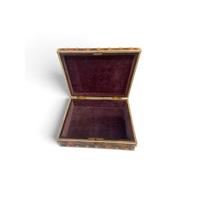 Mid 19th Century Antique Mid 19th Century British Colonial Mottled Tortoiseshell Casket For Sale - Image 5 of 5