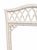 Mid 20th Century Vintage Chinoiserie Faux Bamboo Mirror – Ivory White Lacquer For Sale - Image 5 of 6