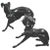 Metal Large Bronze Greyhounds in Dominant Stance, 1960s, Set of 2 For Sale - Image 7 of 7