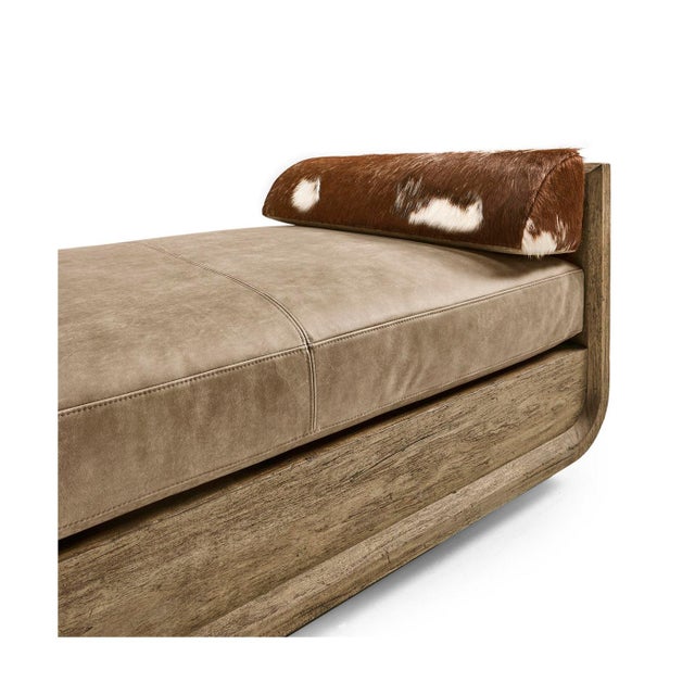 Wood Sculptural Organic Modern Wood Daybed with Bolsters For Sale - Image 7 of 9