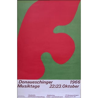 Jean (Hans) ARP, Music Lovers Donaueschingen Poster, 1966, Original Lithograph For Sale