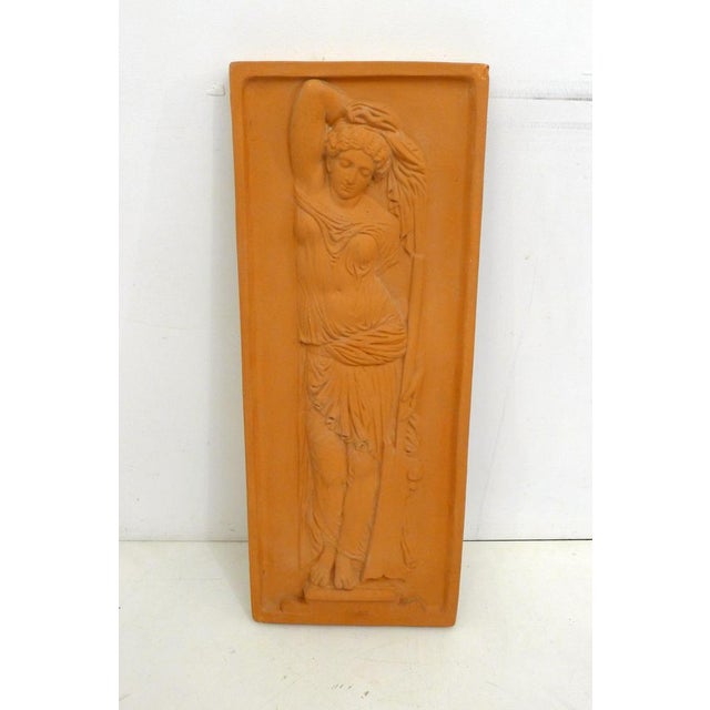 Unknown, Bas-Relief of a Woman, 1960s, Terracotta For Sale - Image 13 of 13