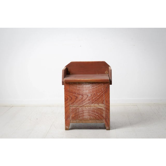 Charming antique children’s chair in folk art. The chair is from Northern Sweden and made around 1820 to 1840. Made in...