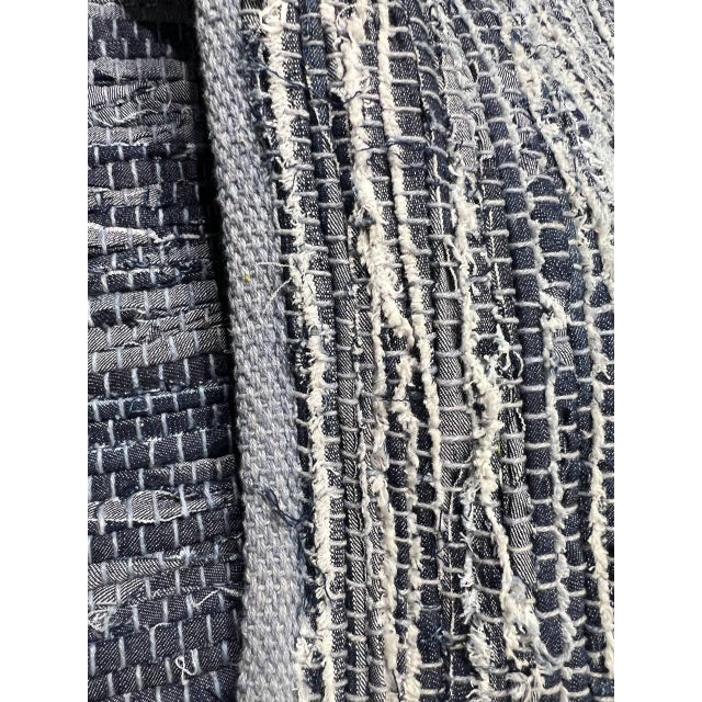 Pasargad DC Light Blue Denim Rug For Sale - Image 4 of 6