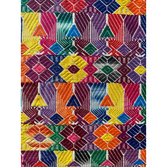 Vintage Anni Albers Style Hand Woven Textile Art Painting. This custom Mayan Textile painting has a wonderful Tye Dye...