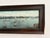 Vintage panoramic print of Hamburg, Germany, showing a detailed harbor and cityscape with bridges, boats, and period...