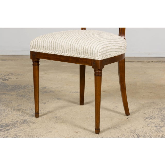 Set of 8 French Directoire Walnut Dining Chairs, Early 19th Century For Sale - Image 15 of 18