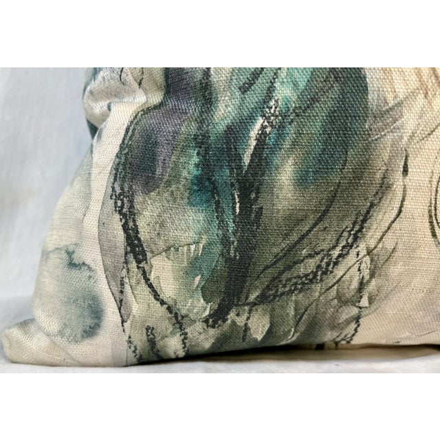 Square Pillow Adorned With a Tibetan Terrier Dog Portrait - Made in the U K For Sale - Image 4 of 10