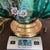Rare 1940s Emerald Green GWTW Lamp Hand Painted Enamel Dual Light Pristine For Sale - Image 15 of 18