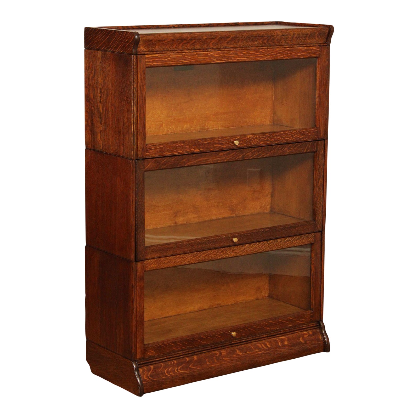 Antique Hale Oak Three Stack Barrister Bookcase Chairish