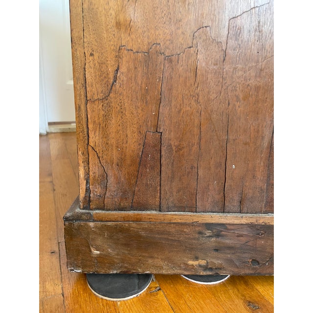 Brown Antique Victoria English Kidney-Shaped Pedestal Desk For Sale - Image 8 of 17