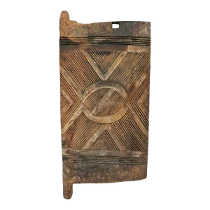Vintage Igbo Carved Wood Door