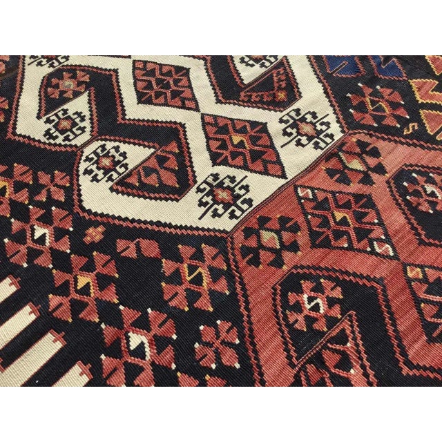1960s Oversized Vintage Turkish Kilim Rug - 75" X 154" For Sale - Image 5 of 11